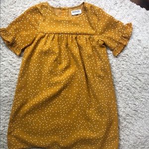 Yellow polka dot Roolee dress